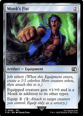 X 1 Monk's Fist NM-M FIN 265 MTG Magic The Gathering