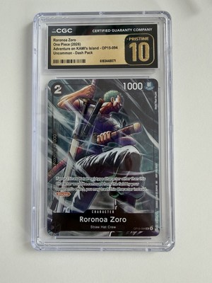 One Piece CGC Pristine 10 Roronoa Zoro  Dash Pack