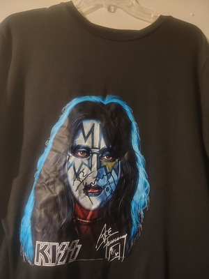 #ad KISS Autographed Ace Frehley Shirt $149.99