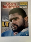 Lawrence Taylor Signed  16x20 Sport Illustrated Cover New York Giants COA JSA