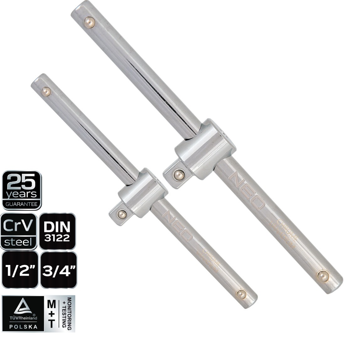 Profi T Gleitgriff Knebel 25 Jahre Garantie Knarren Adapter 1/2 oder 3/4 Zoll