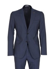 NWT PAL ZILERI SUIT Navy blue lightweight wool luxury Italy 52 us 42