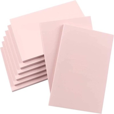 SGHUO 8 Stück 10,2 x 15,2 cm rosa Gummi Schnitzblöcke, Stempel Herstellung Kit f