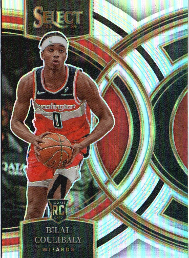 2023-24 Panini Select #131 Bilal Coulibaly Silver Prizms
