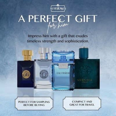 Versace Miniature Variety Bundle of 4 Small Versace Perfume for