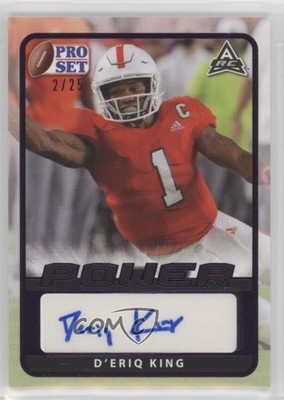 2021 Leaf Pro Set Power Base Purple Spectrum Foil 2/25 D'Eriq King Auto 0c2