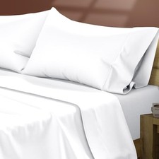 Egyptian Cotton Sheets Size   Everyday Bedding Cotton Sheet Set 4 Queen White