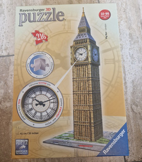 Ravensburger 3D Puzzle Big Ben London 216 Teile Kunststoff Architektur Braun