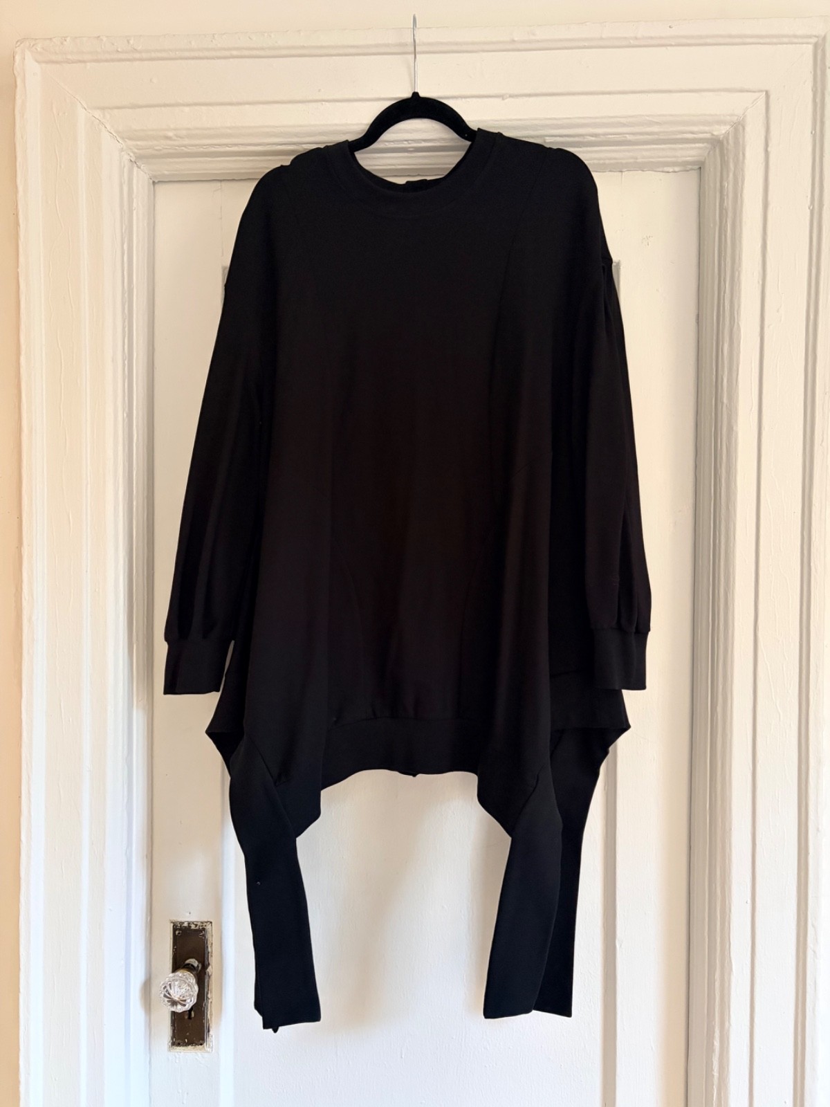 Simone Rocha Black Button Back Sweatshirt, size L… - image 1