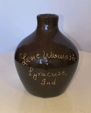 Antique Scratch Jug "Lake Wawasee" Syracuse, INDIANA 3.5"