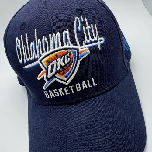 Oklahoma City Thunder Hat Size S/M Fitted Blue Cap OKC Basketball NBA adidas