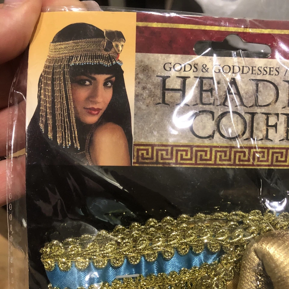 Vestido de cabeza de dioses y diosas disfraz elegante Halloween accesorio para adultos nuevo Foto 3 de 4