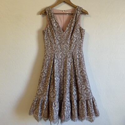 grey fit and flare cocktail dress Petite Junior Fit and Flare Glitter Dress 6 / Blue main image 1