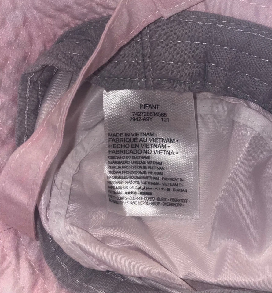 Nike Infante Bebé Niñas Rosa Sombrero Cubo UPF40+ 2942-A9Y Nuevo Foto 3 de 4