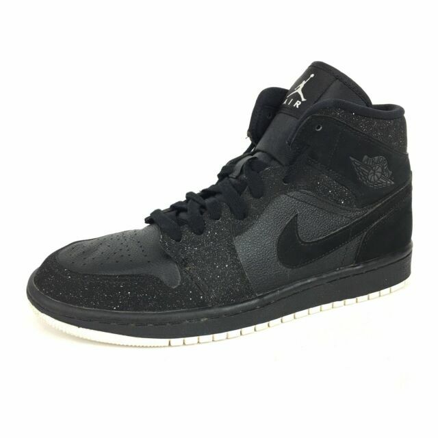 air jordan 1 mid womens black glitter