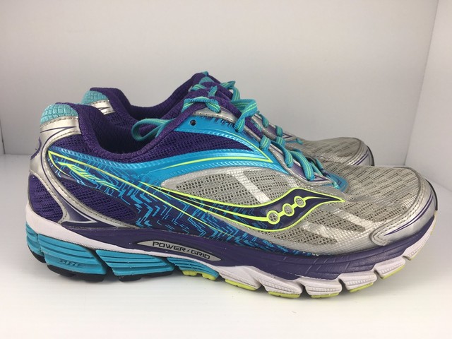 saucony ride 8 women's shoes silverpurpleblue