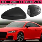 2x Gloss Black Side Mirror Cover With Assist Fits 2015-2023 Audi TT TTS MK3 TTRS