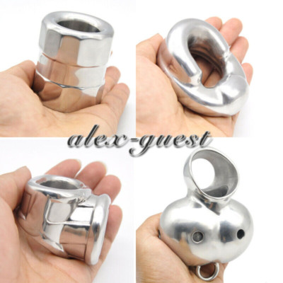 Male Ball Stretcher Pendant Weight Stainless Steel Ball Stretch Chastity Cage
