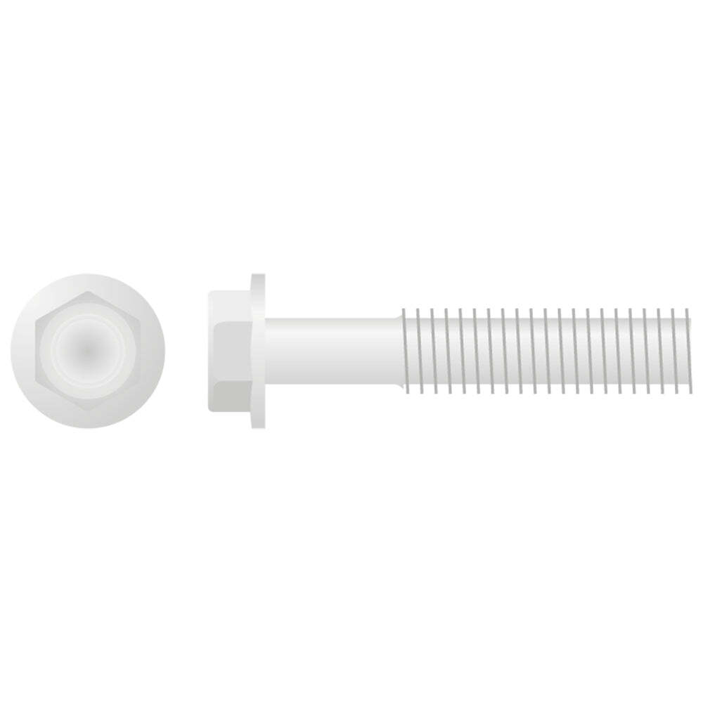 Apico Hex Head Low Profile Flange Bolt M8X1.25X40 10mm 10pk