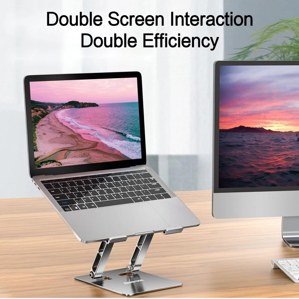 Adjustable Foldable 360° Rotating Laptop Stand for Desk