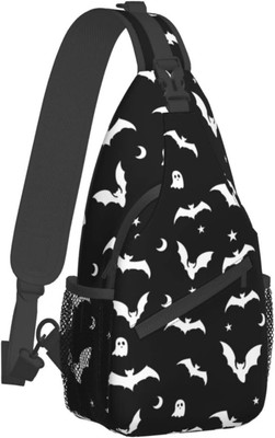 Hiking Daypacks Crossbody Shoulder Bag,Adjustable Strap High Black3 