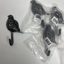 Decorative Cast Iron Bird Wall Hook Towel Robe Purse Dog Leash HEAVY DUTY! 4