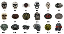 New Men Women Halloween Party Costume Skull Pirate Skeleton Xbones Belt Buckles