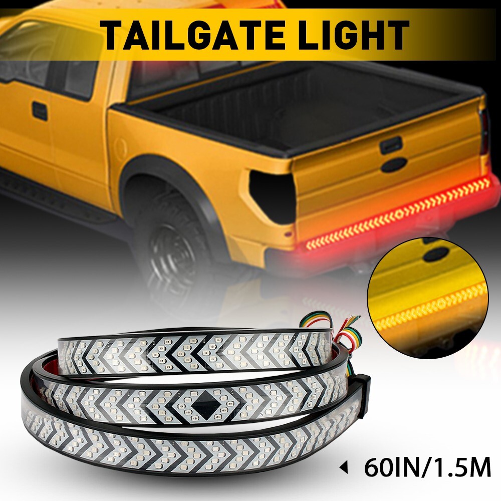 60 Inch Arrow Truck Strip Tailgate Light Bar with Brake and Turn Signals for Pickup Trucks