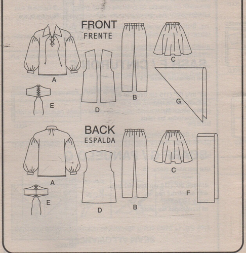 McCalls Sewing Pattern 4952 EASY Costumes Pirates for Boy or Girl Size 3 - 8 New - Picture 5 of 13