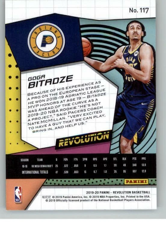 2019-20 Panini Revolution #117 Goga Bitadze RC (ref 132027) - Image 2 of 2
