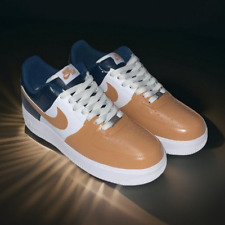 Air Force 1 Custom Beige and Navy Blue