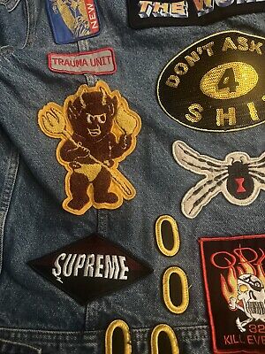 Supreme Patches Denim Trucker Jacket Large | eBay Supreme Patches Denim Trucker Jacket Large | eBay