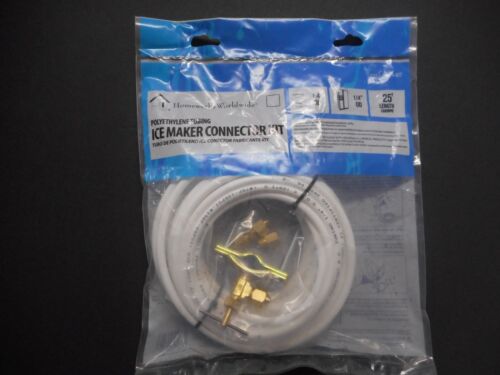 New Ice Maker Connector Kit # 7252-25-14-KIT. 25 ft Length. Sealed package.