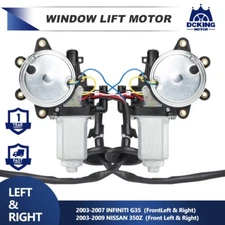 2X Window Motors For 03-07 Infiniti G35 & 03-09 Nissan 350Z Front Left And Right