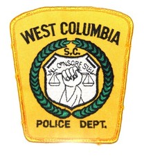WEST COLUMBIA SOUTH CAROLINA SC Sheriff Police Patch FIST SCALE OF JUSTICE USED