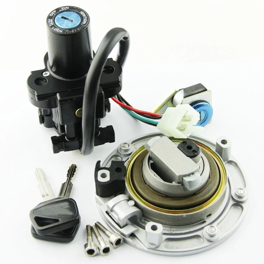 Ignition Switch Gas Cap Seat Lock Keys Kit for Honda CBF500 CBF600 Naked CBF1000 Foto 2 de 4