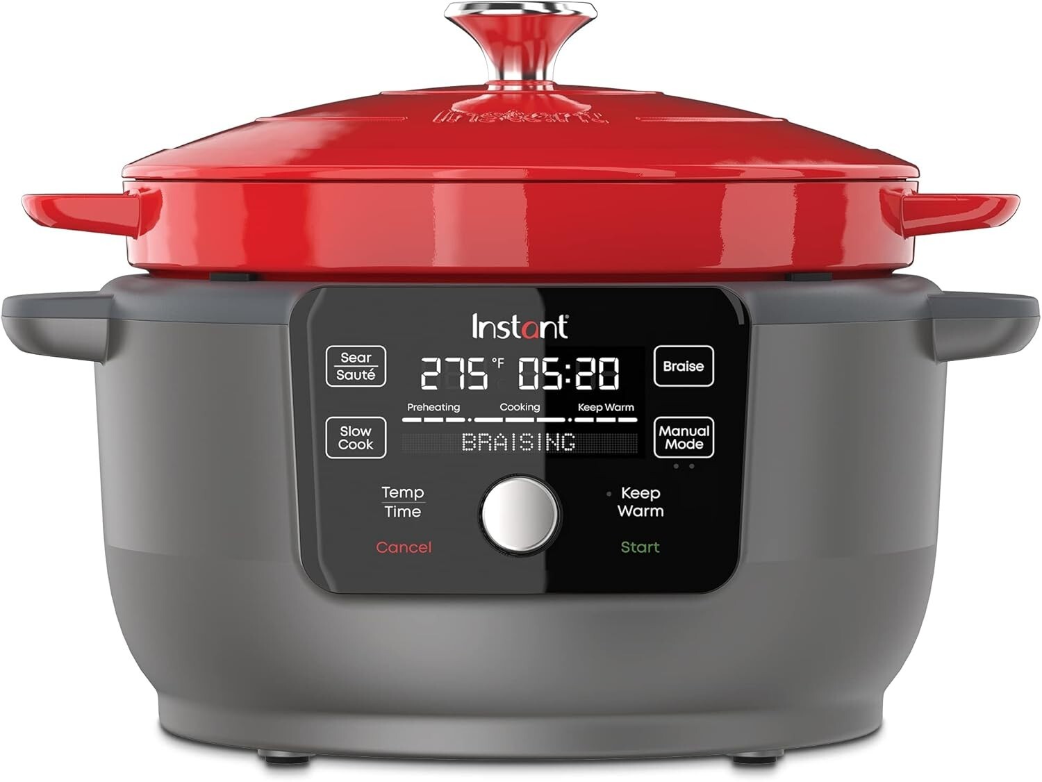 Instant Pot 6-Quart 1500W 5-in-1 Electric Dutch Oven for Braising & Slow Cooking-image