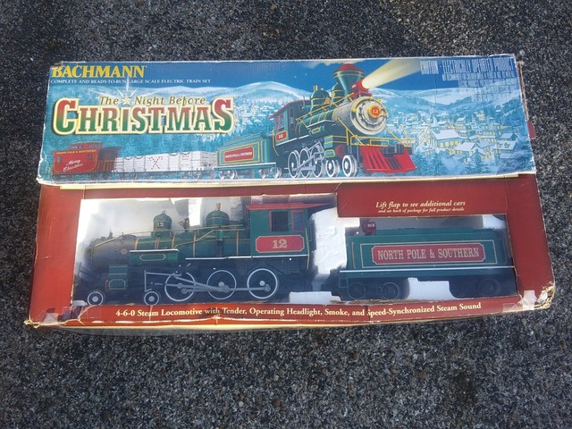 night before christmas train set