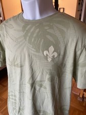 Eleven Paris T-Shirt, Shorts combo set / light green leaf design men size M