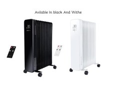 11-Fin Oil-Filled Radiator Heater with Touchscreen & Remote Control by Nuovva