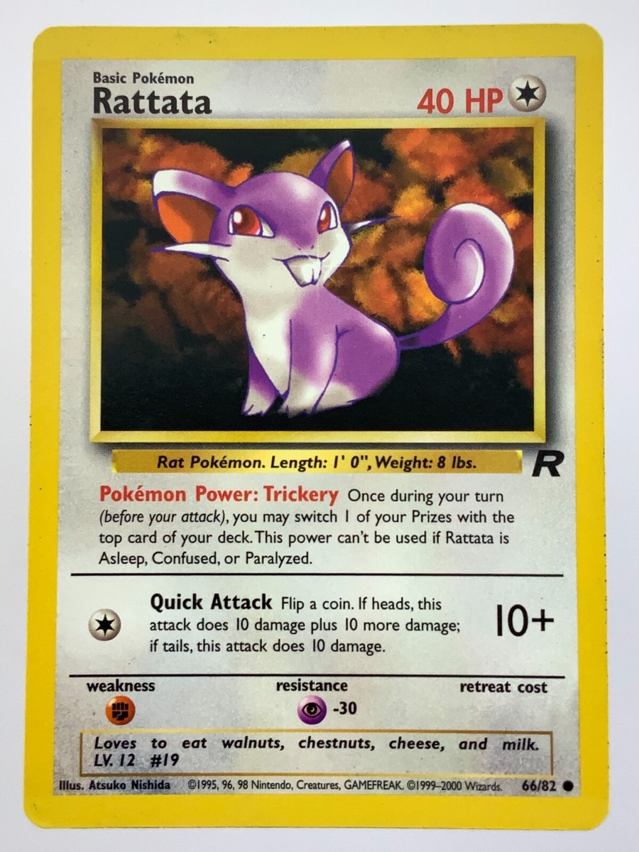rare rattata card Custom Holographic Business Card- Waterproof – Zelys-tique main image 1