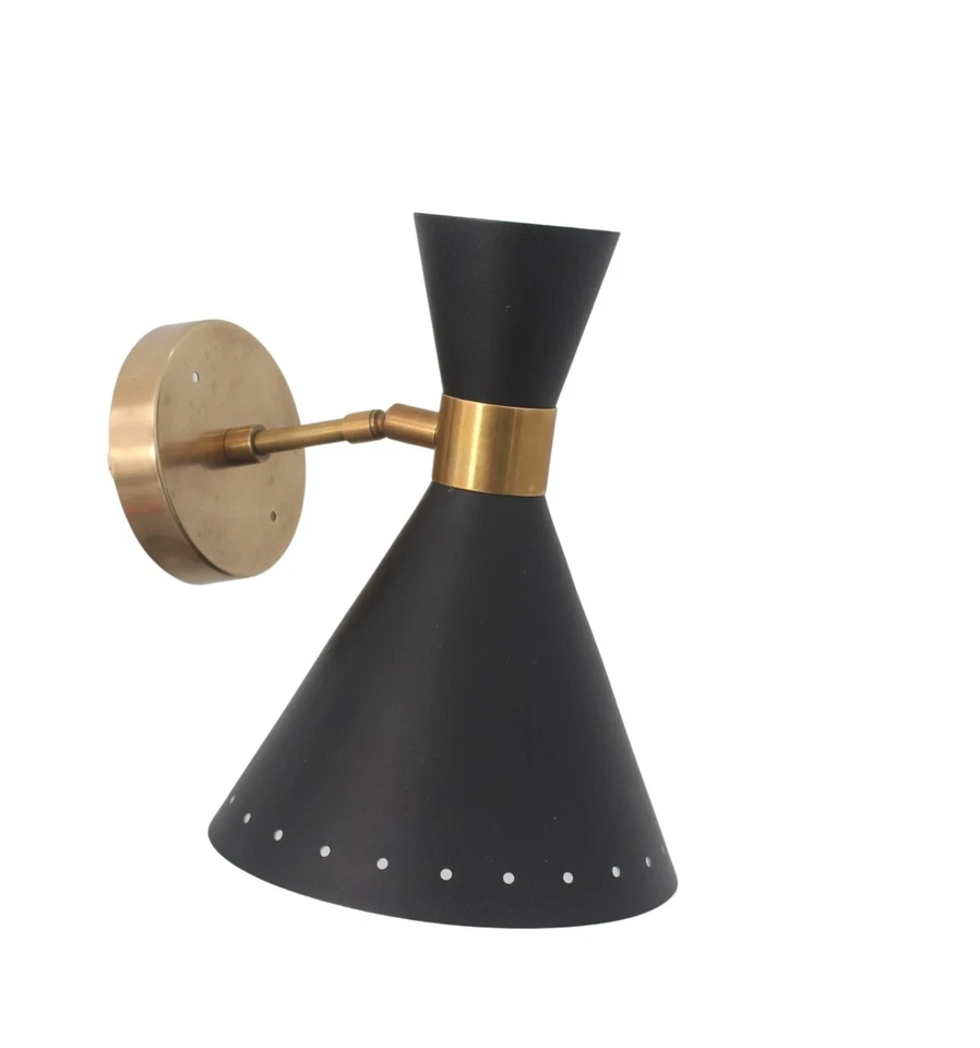 Wall Mid Century Modern Raw Brass Sputnik chandelier light Fixture - Image 2 of 4