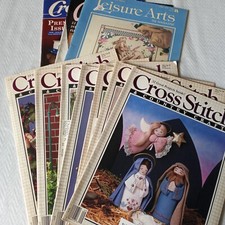 Vtg Cross Stitch Magazines Lot of 10 From the 1980s