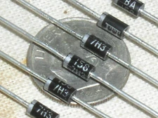 10 ITT BA158 1A 1 AMP FAST SWITCHING PLASTIC RECTIFIER DIODE 600V 250NS DO41 USA