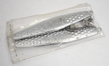 Last Cast Tackle 2-8oz Chrome Hammered Hex Diamond Jig 2 Pack Set 1115-S-8