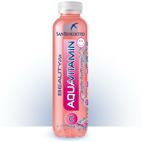 12 Bottiglie Da 400 Ml Acqua San Benedetto Aquavitamin Frutti Rossi Beautyou-image