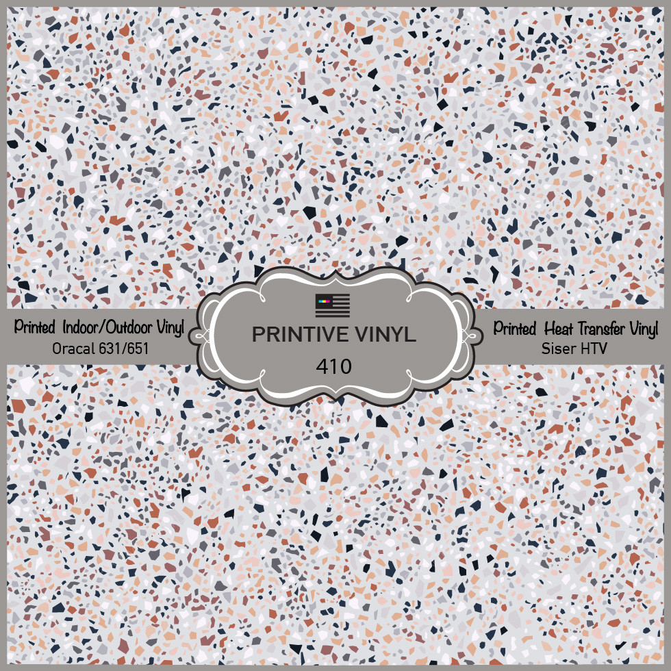 Terrazzo Marble Patterned Iron on,  Printed HTV, Adhesive Vinyl Siser HTV 410