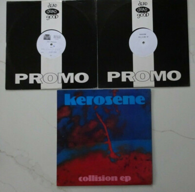KEROSENE Collision EP - 3 x 12'' Singles - Mayking Test Pressing & Promo (1992)