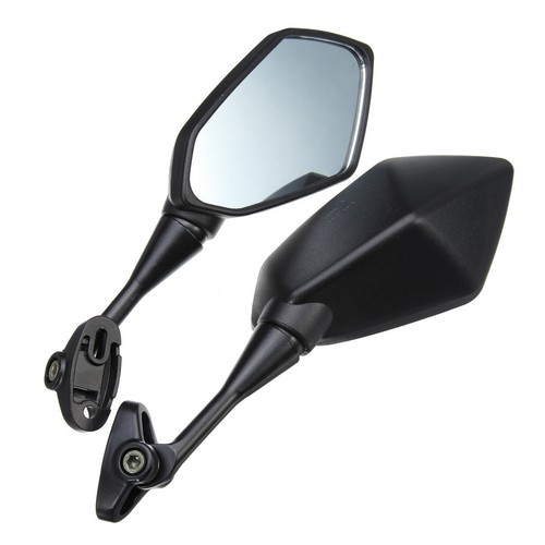 Pair 8mm 10mm Black Motorcycle Wing Side Mirrors Motorbike Rearview eBay