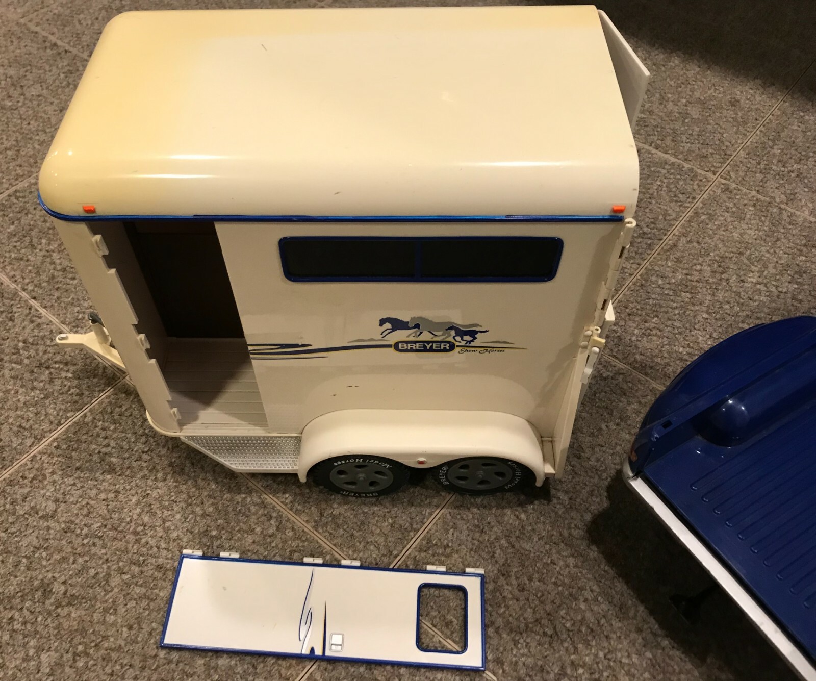 VTG BREYER Animal Creations Dually Pickup Truck + Double Horse Trailer 2002 RARE eBay